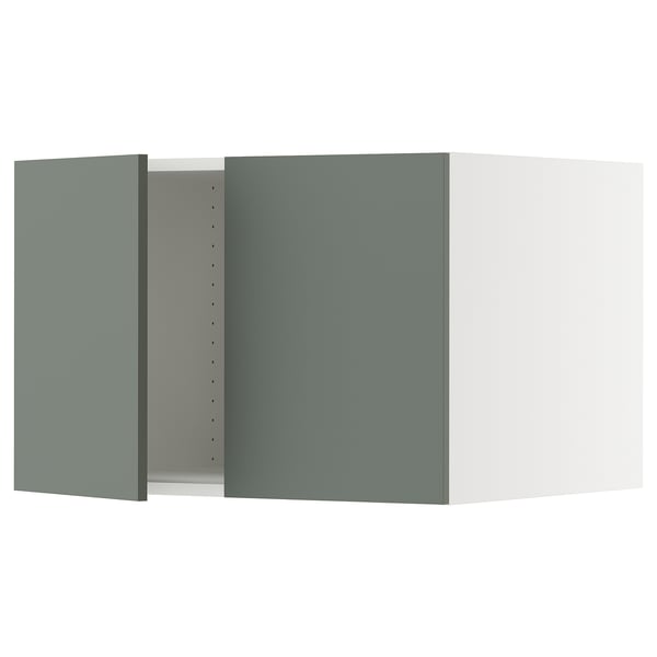 SEKTION Surmeuble réfr/cong 2 ptes, blanc/Nickebo gris -vert mat, 30x24x20 "