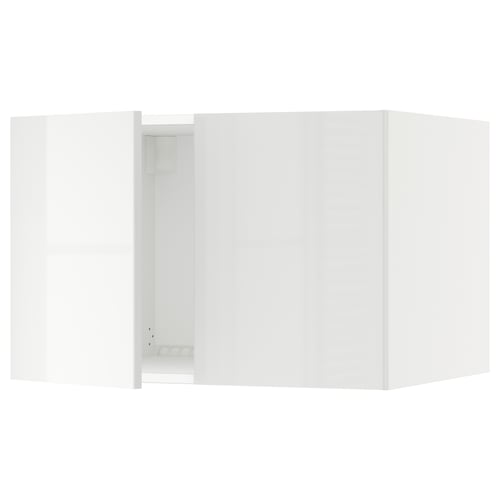 SEKTION Surmeuble réfr/cong 2 ptes, blanc/Ringhult blanc, 30x24x20 "