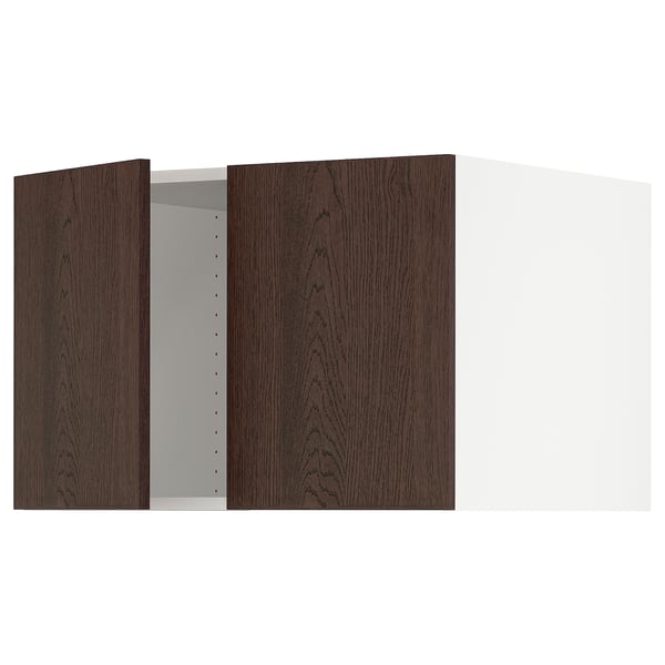 SEKTION Surmeuble réfr/cong 2 ptes, blanc/Sinarp brun, 30x24x20 "