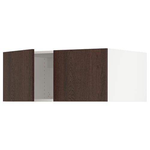 SEKTION Surmeuble réfr/cong 2 ptes, blanc/Sinarp brun, 36x24x15 "