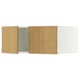 SEKTION Surmeuble réfr/cong 2 ptes, blanc/Sinarp chêne plaqué, 36x24x15 "