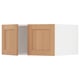 SEKTION Surmeuble réfr/cong 2 ptes, blanc/Vedhamn chêne, 30x24x15 "