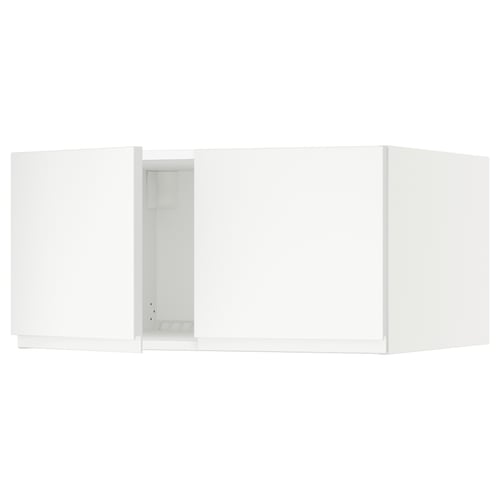 SEKTION Surmeuble réfr/cong 2 ptes, blanc/Voxtorp blanc mat, 30x24x15 "