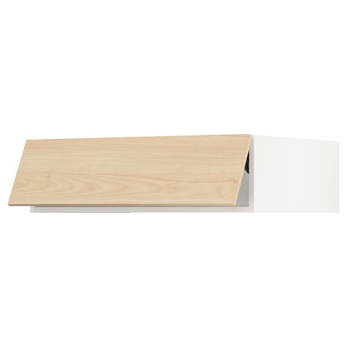 SEKTION Surmeuble réfr/cong, blanc/Askersund effet frêne clair, 36x24x10 "