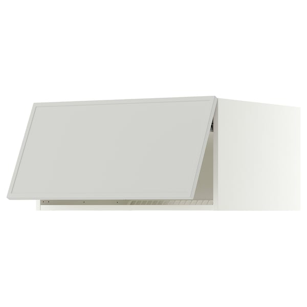 SEKTION Surmeuble réfr/cong, blanc/Aspudden gris clair, 30x24x15 "