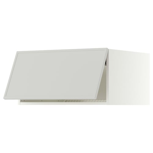 SEKTION Surmeuble réfr/cong, blanc/Aspudden gris clair, 30x24x15 "