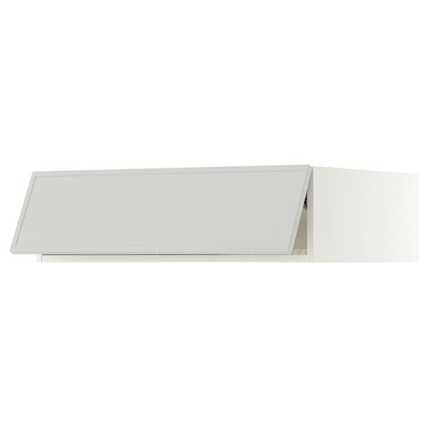 SEKTION Surmeuble réfr/cong, blanc/Aspudden gris clair, 36x24x10 "