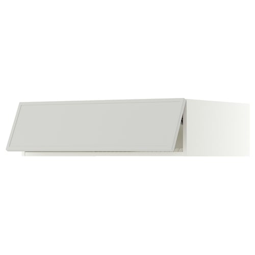 SEKTION Surmeuble réfr/cong, blanc/Aspudden gris clair, 36x24x10 "