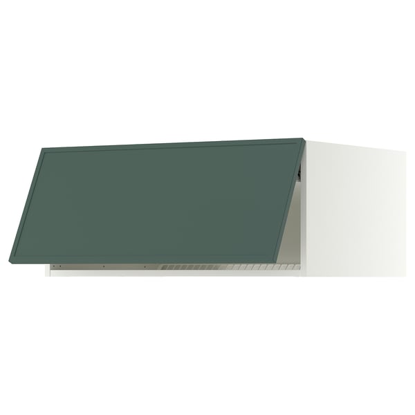 SEKTION Surmeuble réfr/cong, blanc/Aspudden gris-vert foncé, 36x24x15 "