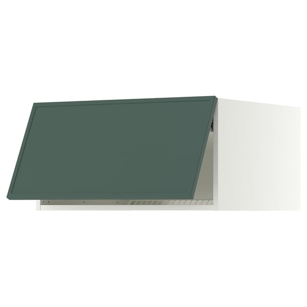 SEKTION Surmeuble réfr/cong, blanc/Aspudden gris-vert foncé, 30x24x15 "