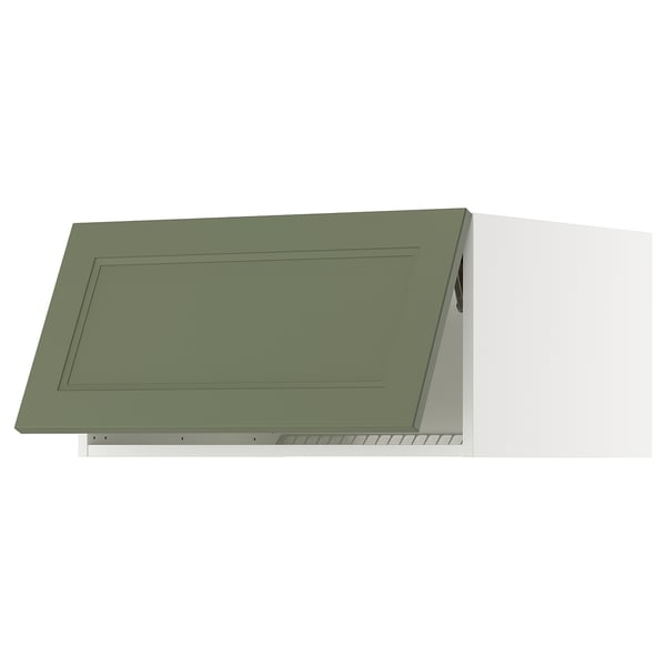 SEKTION Surmeuble réfr/cong, blanc/Axstad gris-vert, 30x24x15 "
