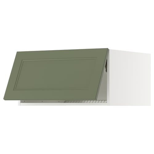 SEKTION Surmeuble réfr/cong, blanc/Axstad gris-vert, 30x24x15 "