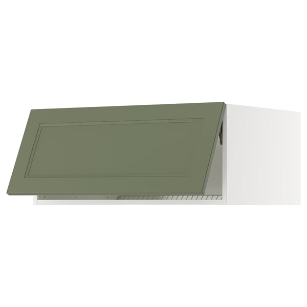 SEKTION Surmeuble réfr/cong, blanc/Axstad gris-vert, 36x24x15 "