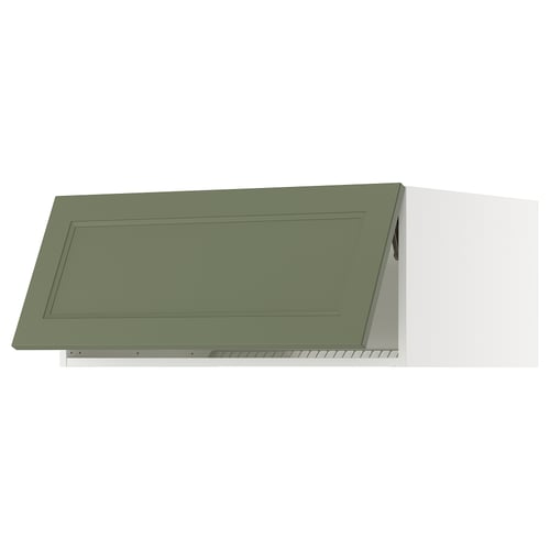 SEKTION Surmeuble réfr/cong, blanc/Axstad gris-vert, 36x24x15 "