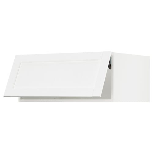SEKTION Surmeuble réfr/cong, blanc Enköping/blanc effet bois, 36x24x15 "