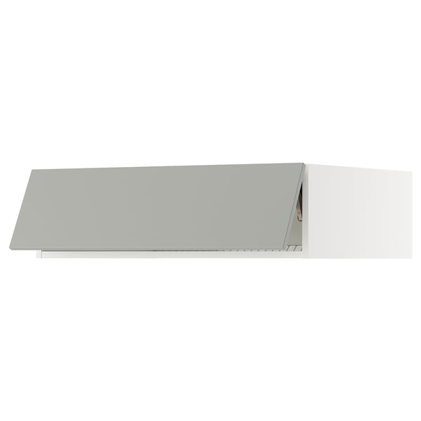 SEKTION Surmeuble réfr/cong, blanc/Havstorp gris clair, 36x24x10 "