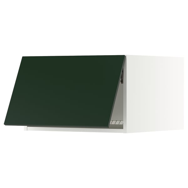 SEKTION Surmeuble réfr/cong, blanc/Havstorp vert profond, 24x24x15 "
