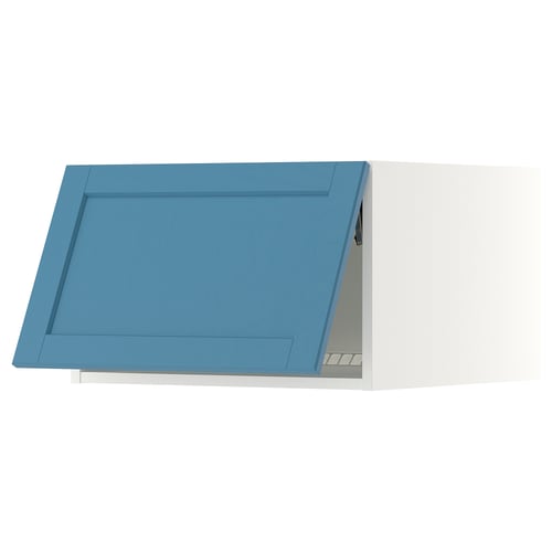 SEKTION Surmeuble réfr/cong, blanc/Lerhyttan bleu, 24x24x15 "