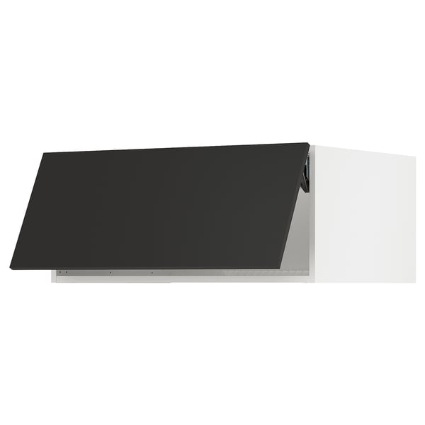 SEKTION Surmeuble réfr/cong, blanc/Nickebo anthracite mat, 36x24x15 "