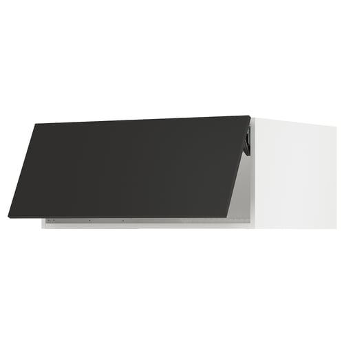 SEKTION Surmeuble réfr/cong, blanc/Nickebo anthracite mat, 36x24x15 "