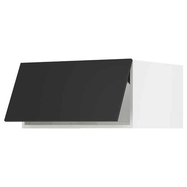 SEKTION Surmeuble réfr/cong, blanc/Nickebo anthracite mat, 30x24x15 "