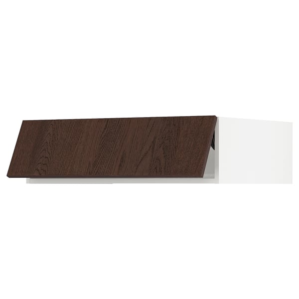 SEKTION Surmeuble réfr/cong, blanc/Sinarp brun, 36x24x10 "