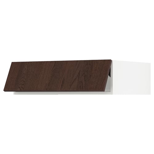 SEKTION Surmeuble réfr/cong, blanc/Sinarp brun, 36x24x10 "