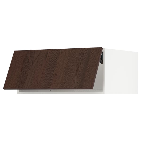 SEKTION Surmeuble réfr/cong, blanc/Sinarp brun, 36x24x15 "