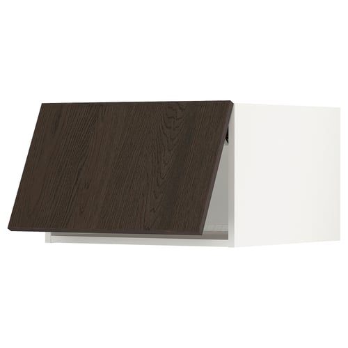 SEKTION Surmeuble réfr/cong, blanc/Sinarp brun, 24x24x15 "