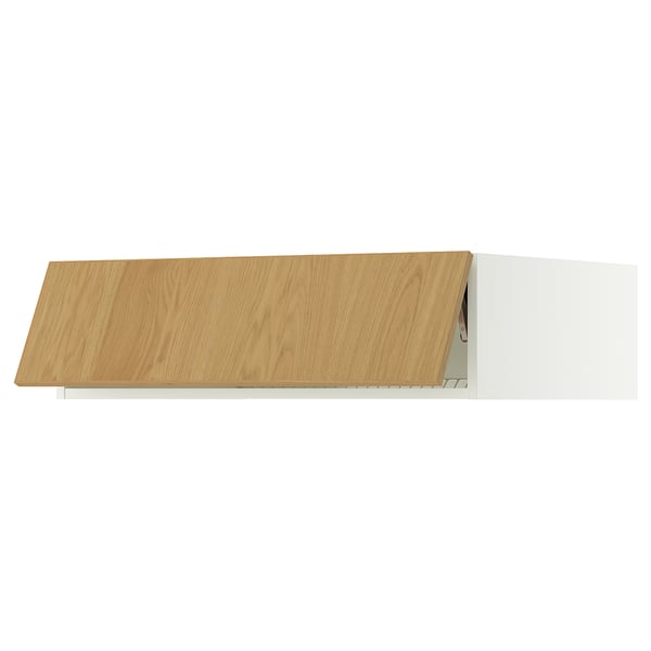 SEKTION Surmeuble réfr/cong, blanc/Sinarp chêne plaqué, 36x24x10 "