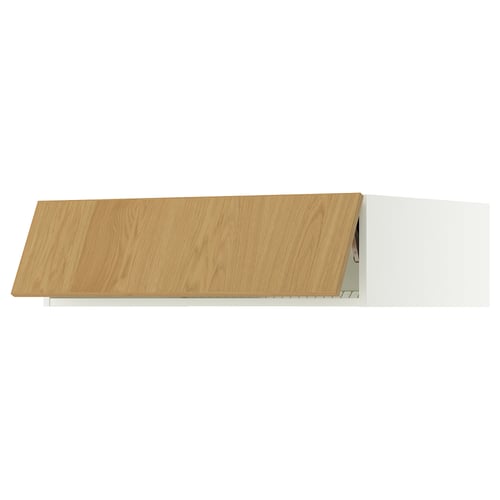 SEKTION Surmeuble réfr/cong, blanc/Sinarp chêne plaqué, 36x24x10 "