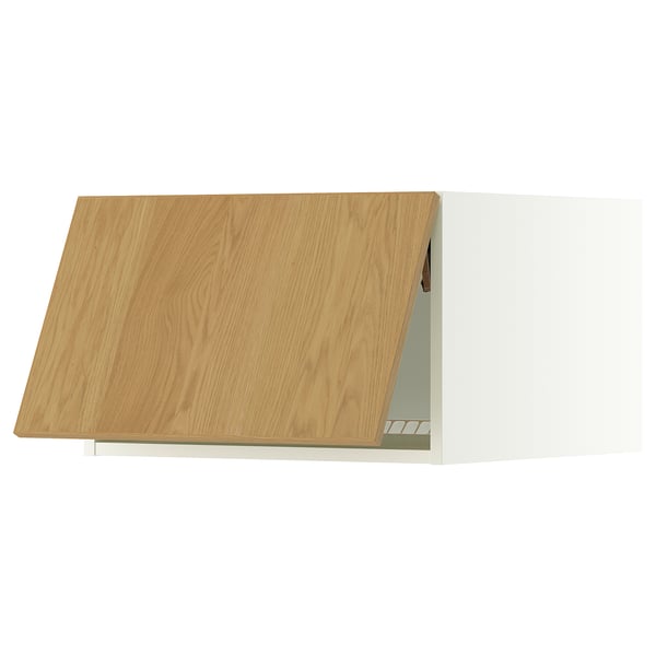 SEKTION Surmeuble réfr/cong, blanc/Sinarp chêne plaqué, 24x24x15 "