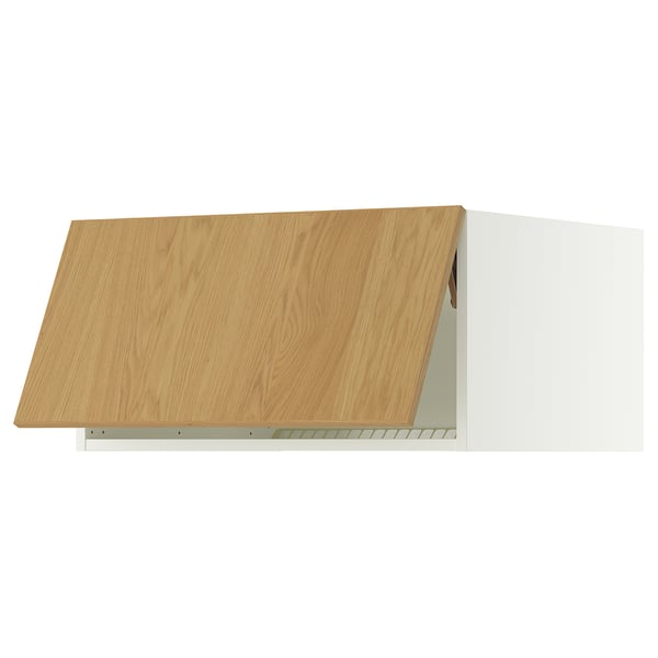 SEKTION Surmeuble réfr/cong, blanc/Sinarp chêne plaqué, 30x24x15 "