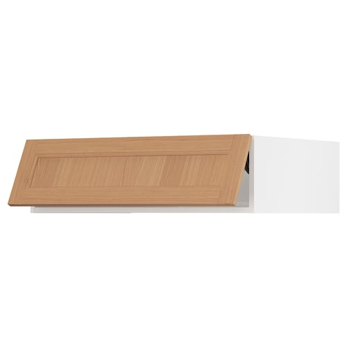 SEKTION Surmeuble réfr/cong, blanc/Vedhamn chêne, 36x24x10 "