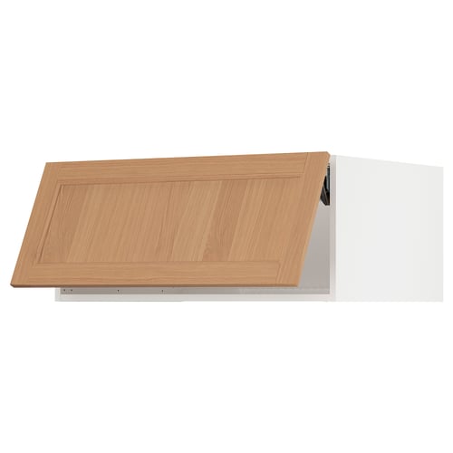 SEKTION Surmeuble réfr/cong, blanc/Vedhamn chêne, 36x24x15 "