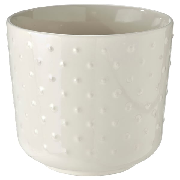 SESAMFRÖN Cache-pot, intérieur/extérieur blanc cassé, 4 ¾ "
