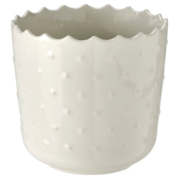 SESAMFRÖN Cache-pot, intérieur/extérieur blanc cassé, 3 ½ "