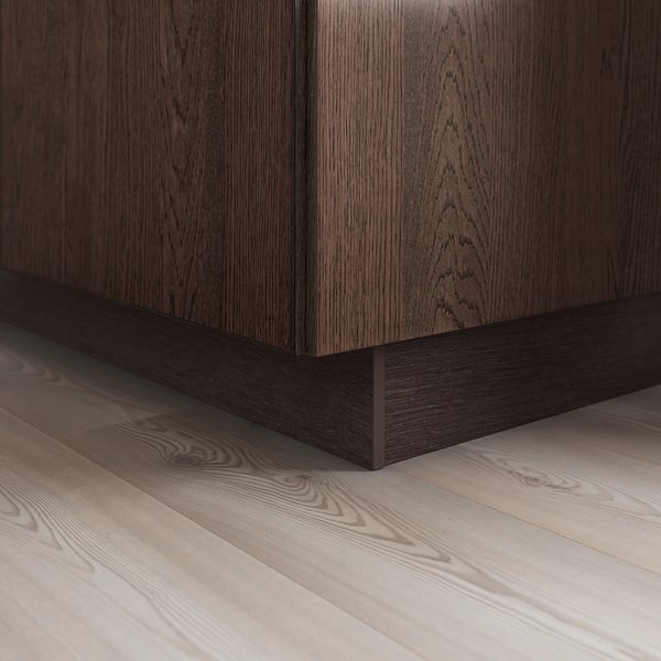 SINARP Plinthe, brun effet bois, 84x4 1/2 "
