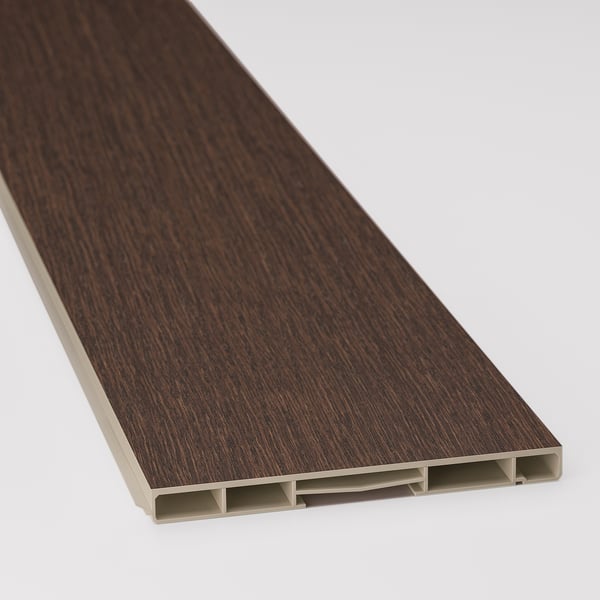 SINARP Plinthe, brun effet bois, 84x4 1/2 "