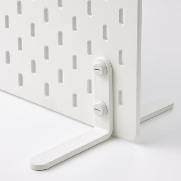 SKÅDIS Panneau perforé, agencement, blanc, 22x14 ½ "