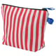 SKOGSSALLAT Trousse de toilette, rouge/blanc/rayé
