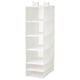 SKUBB Rangement à 6 compartiments, blanc, 13 ¾x17 ¾x49 ¼ "