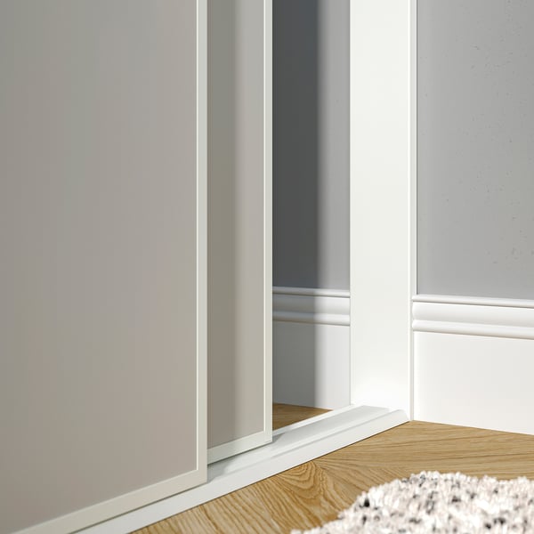 SKYTTA Butée, 2 rails, lot de 2, blanc