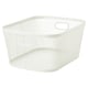 SLÅTTERÄNG Corbeille de rangement, blanc cassé, 9 ¾x12 ½x6 "