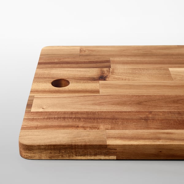 SMÅÄTA Planche à découper, acacia, 28 ¼x11 "