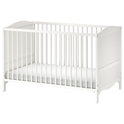 SMÅGÖRA Lit de bébé, blanc, 27 1/2x52 "