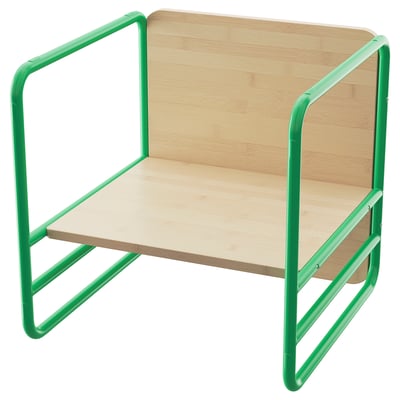 SMÅSKRAKE Chaise/table enfant multifonction, vert