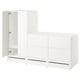 SMÅSTAD / UPPFÖRA Armoire-penderie, blanc blanc/avec 2 commodes, 70 7/8x25 5/8x53 1/2 "
