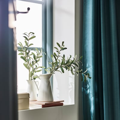 SMYCKA Fleur artificielle, intérieur/extérieur/branche d'olivier, 29 ½ "