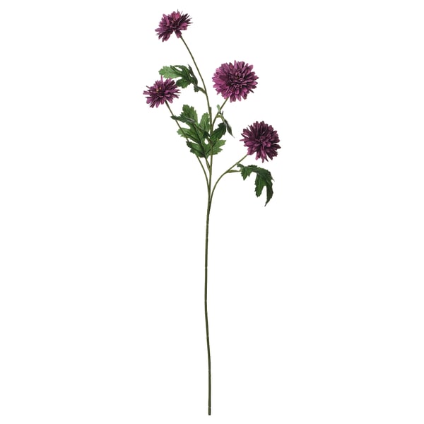 SMYCKA Fleur artificielle, intérieur/extérieur Chrysanthème/mauve, 28 "